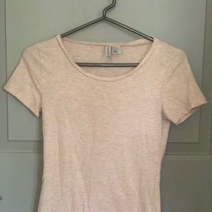 H&M Divided Basic Baby Pink Tee